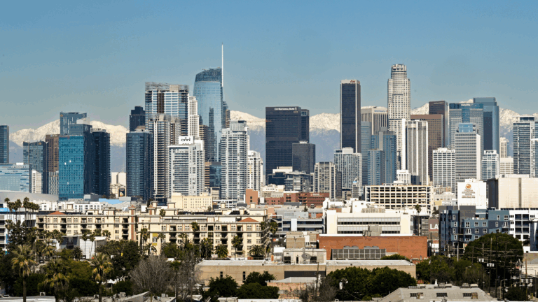 Downtown Los Angeles city skyline. This vibrant metropolis offers a dynamic blend of culture, economy, and opportunity, making it a truly unique place to explore.